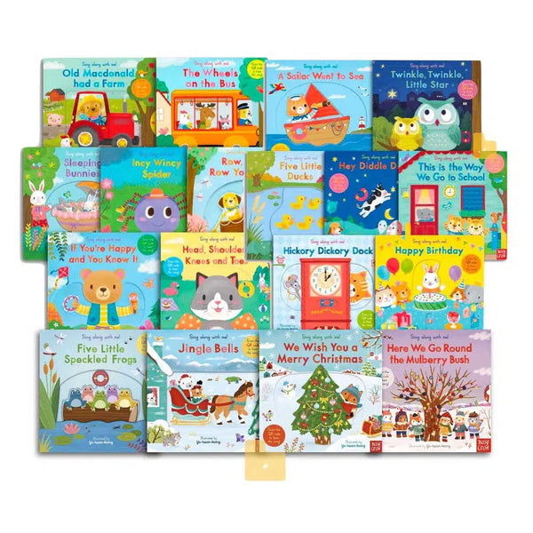 Sing Along With Me! Mega Bundle (Board book with QR Code*)(Nosy Crow)-Nonfiction: 學前基礎 Preschool Basics-買書書 BuyBookBook