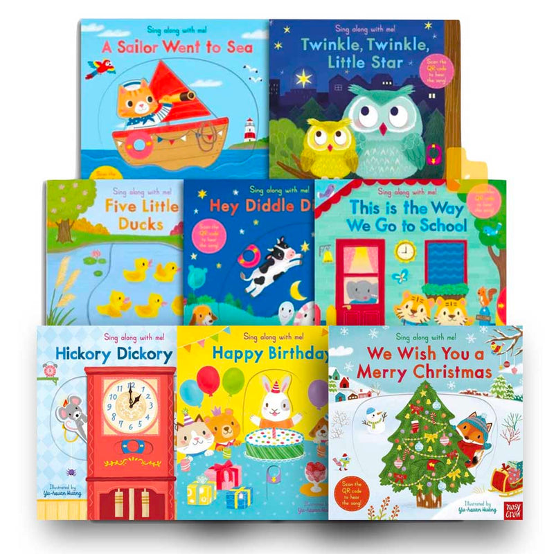 Sing Along With Me! Smart Bundle (Board books with QR code)(Nosy Crow)-Nonfiction: 學前基礎 Preschool Basics-買書書 BuyBookBook
