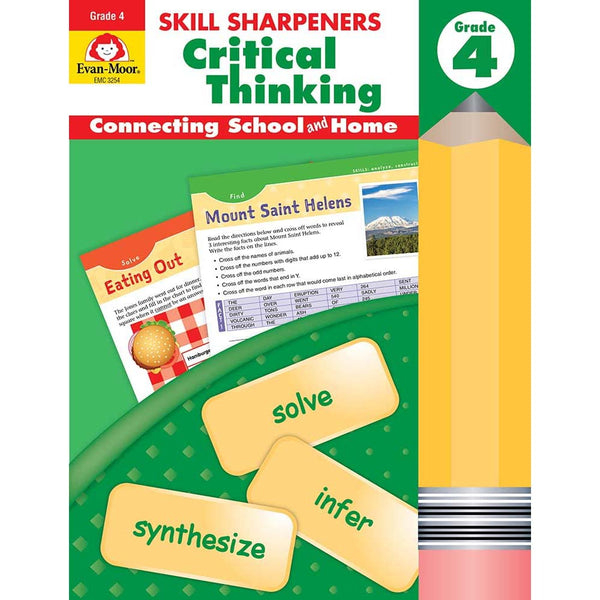 Skill Sharpeners: Critical Thinking (Grade 4) (Evan-Moor)-Activity: 學習補充 Learning & Supplemental-買書書 BuyBookBook