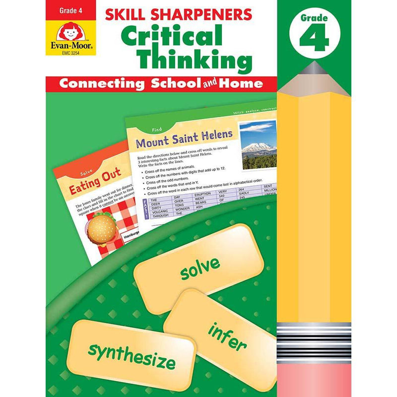 Skill Sharpeners: Critical Thinking (Grade 4) (Evan-Moor)-Activity: 學習補充 Learning & Supplemental-買書書 BuyBookBook