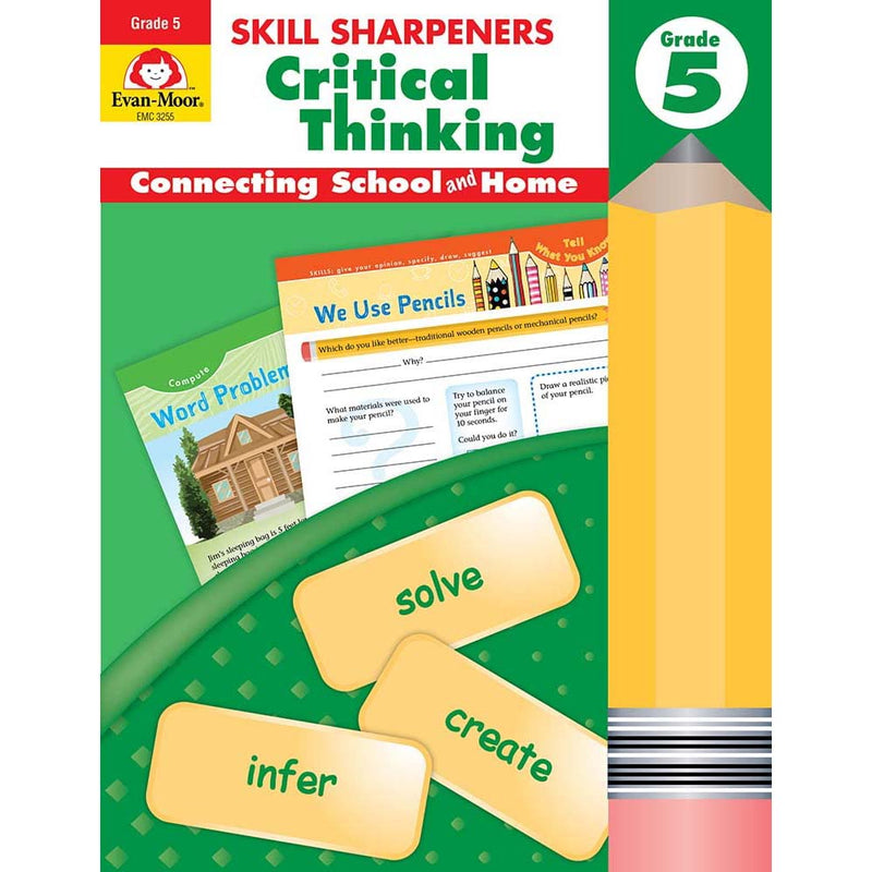 Skill Sharpeners: Critical Thinking (Grade 5) (Evan-Moor)-Activity: 學習補充 Learning & Supplemental-買書書 BuyBookBook