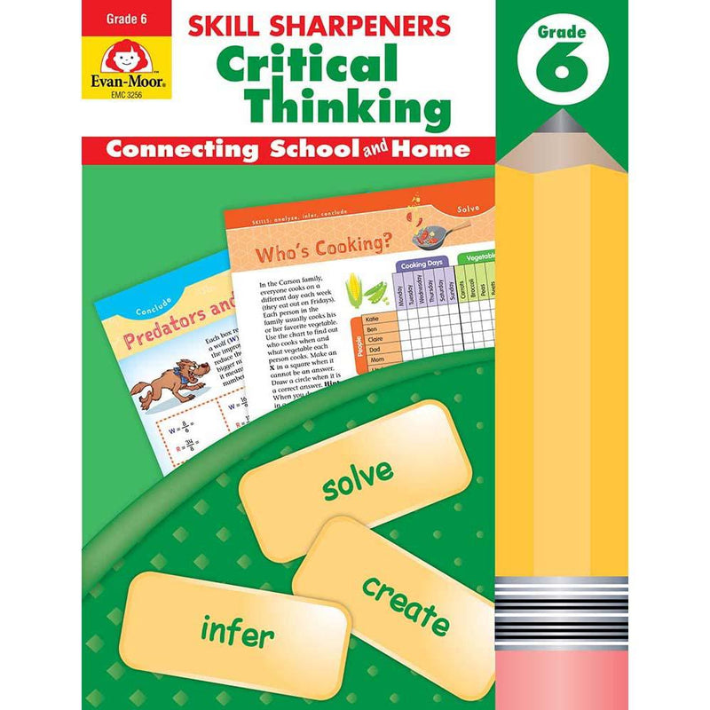 Skill Sharpeners: Critical Thinking (Grade 6) (Evan-Moor)-Activity: 學習補充 Learning & Supplemental-買書書 BuyBookBook