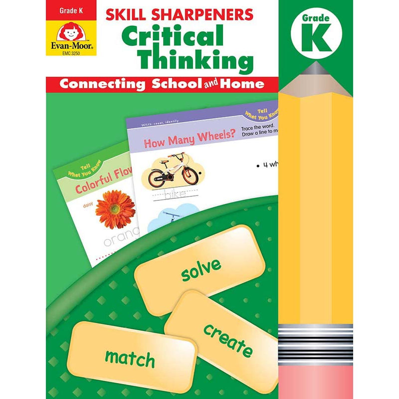 Skill Sharpeners: Critical Thinking (Grade K) (Evan-Moor)-Activity: 學習補充 Learning & Supplemental-買書書 BuyBookBook