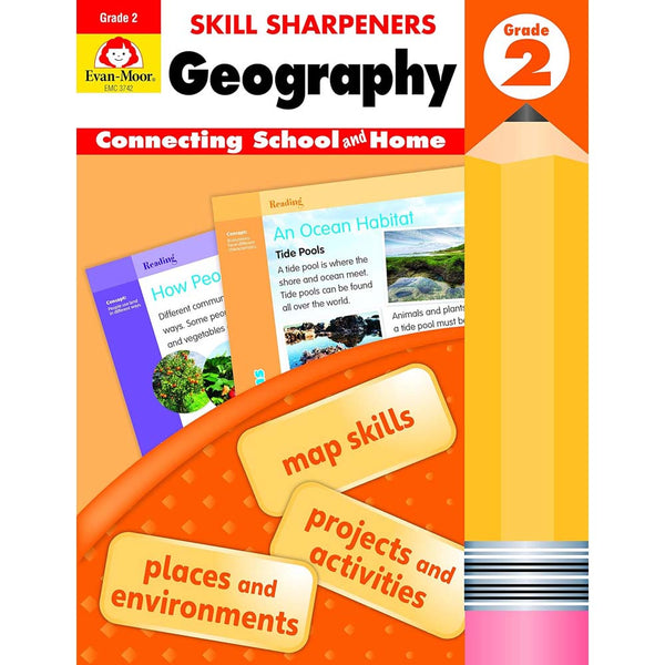 Skill Sharpeners: Geography (Grade 2) (Evan-Moor)-Activity: 學習補充 Learning & Supplemental-買書書 BuyBookBook