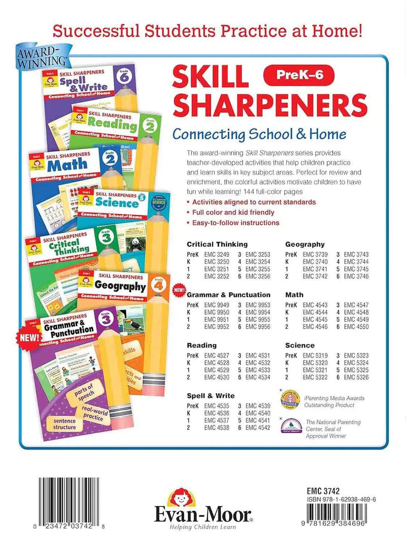 Skill Sharpeners: Geography (Grade 2) (Evan-Moor)-Activity: 學習補充 Learning & Supplemental-買書書 BuyBookBook