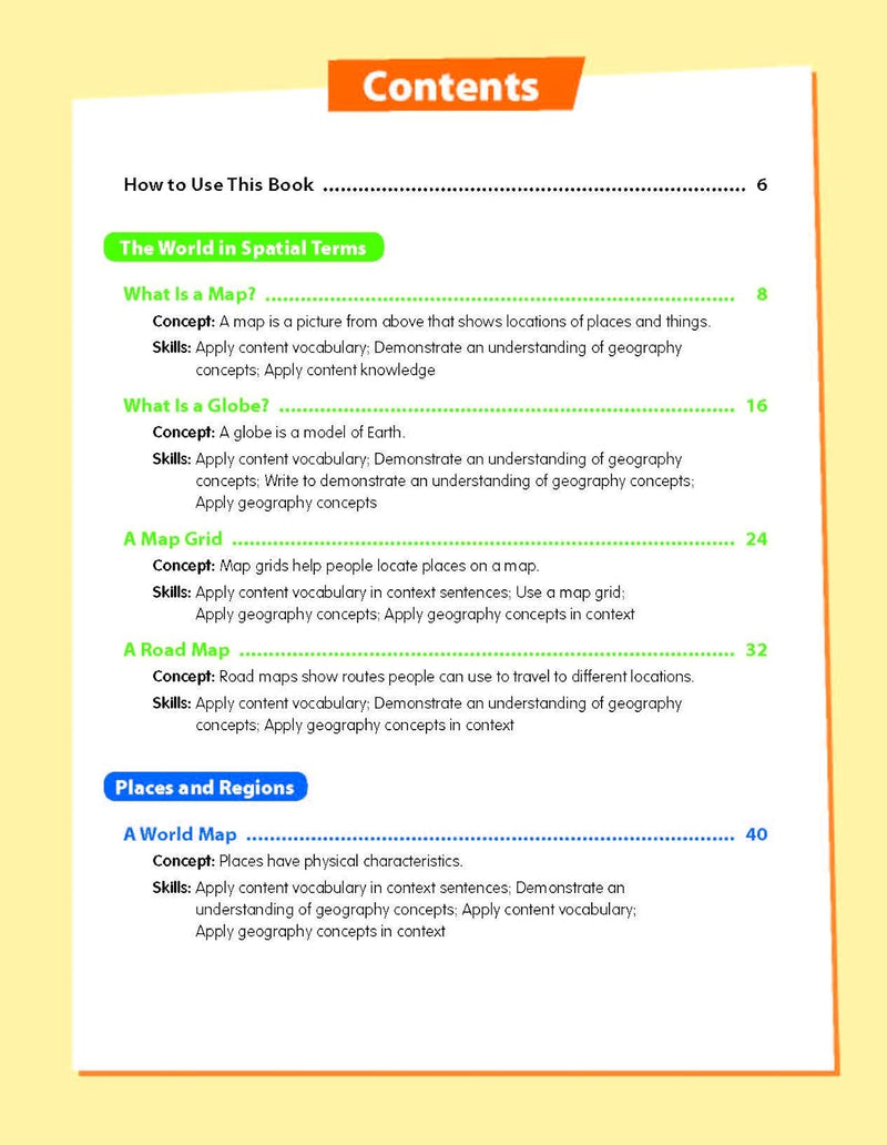 Skill Sharpeners: Geography (Grade 2) (Evan-Moor)-Activity: 學習補充 Learning & Supplemental-買書書 BuyBookBook