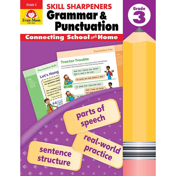 Skill Sharpeners: Grammar & Punctuation (Grade 3) (Evan-Moor)-Activity: 學習補充 Learning & Supplemental-買書書 BuyBookBook