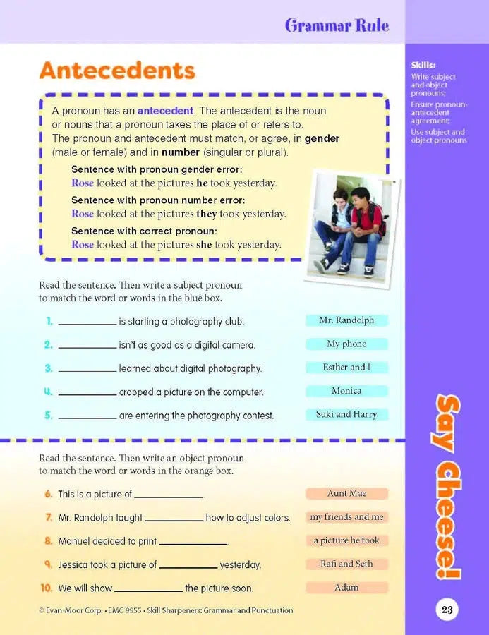 Skill Sharpeners: Grammar & Punctuation (Grade 5) (Evan-Moor)-Activity: 學習補充 Learning & Supplemental-買書書 BuyBookBook