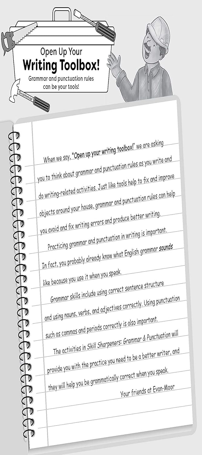 Skill Sharpeners: Grammar & Punctuation (Grade 5) (Evan-Moor)-Activity: 學習補充 Learning & Supplemental-買書書 BuyBookBook