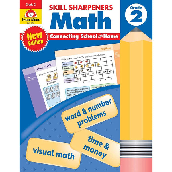 Skill Sharpeners: Math (Grade 2) (Evan-Moor)-Activity: 學習補充 Learning & Supplemental-買書書 BuyBookBook