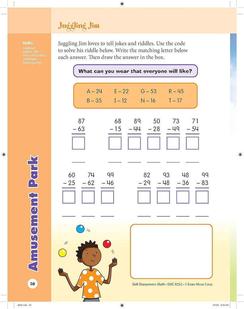 Skill Sharpeners: Math (Grade 2) (Evan-Moor)-Activity: 學習補充 Learning & Supplemental-買書書 BuyBookBook