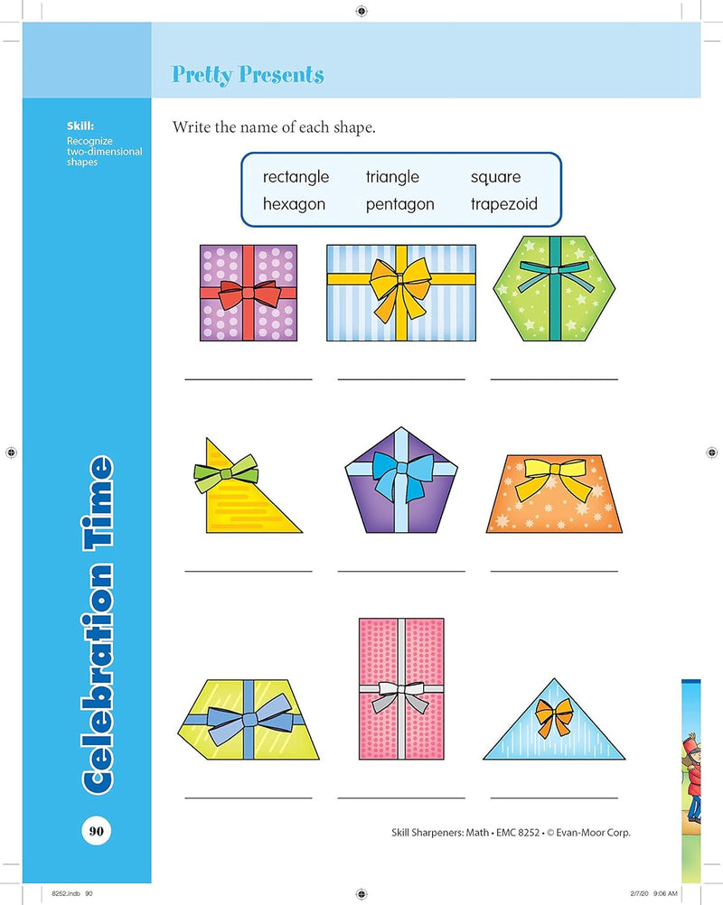 Skill Sharpeners: Math (Grade 2) (Evan-Moor)-Activity: 學習補充 Learning & Supplemental-買書書 BuyBookBook