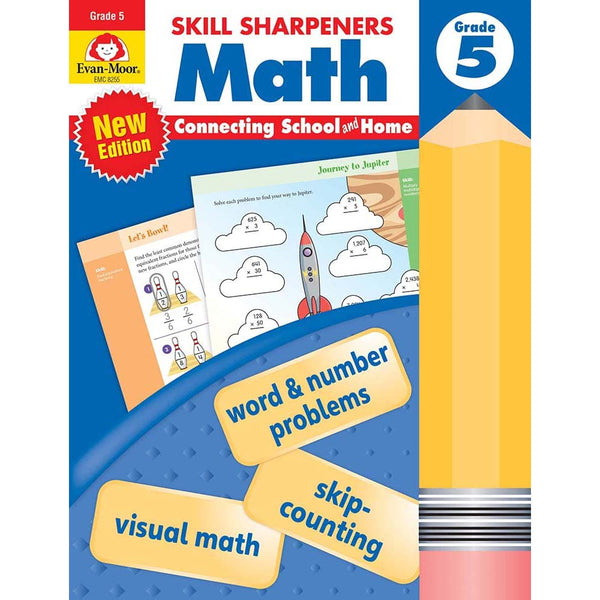 Skill Sharpeners: Math (Grade 5) (Evan-Moor)-Activity: 學習補充 Learning & Supplemental-買書書 BuyBookBook