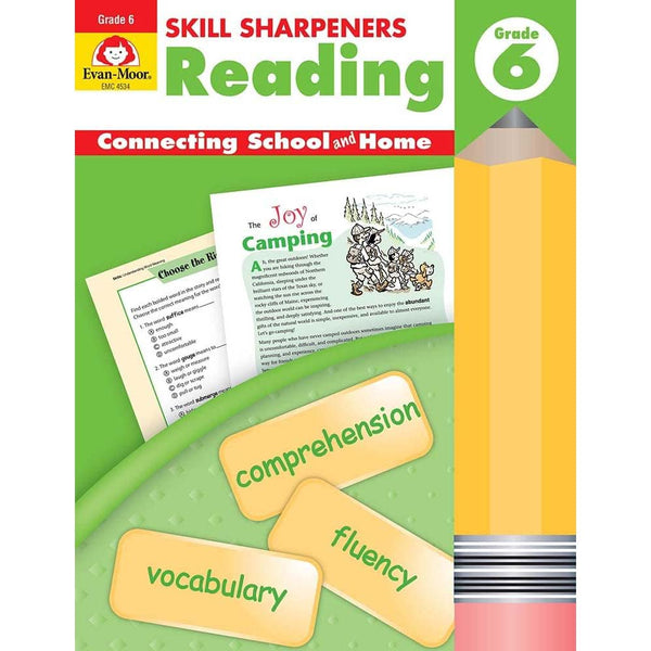 Skill Sharpeners: Reading (Grade 6) (Evan-Moor)-Activity: 學習補充 Learning & Supplemental-買書書 BuyBookBook