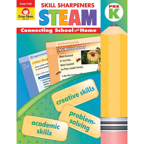 Skill Sharpeners: STEAM (Grade Prek) (Evan-Moor)-Activity: 學習補充 Learning & Supplemental-買書書 BuyBookBook