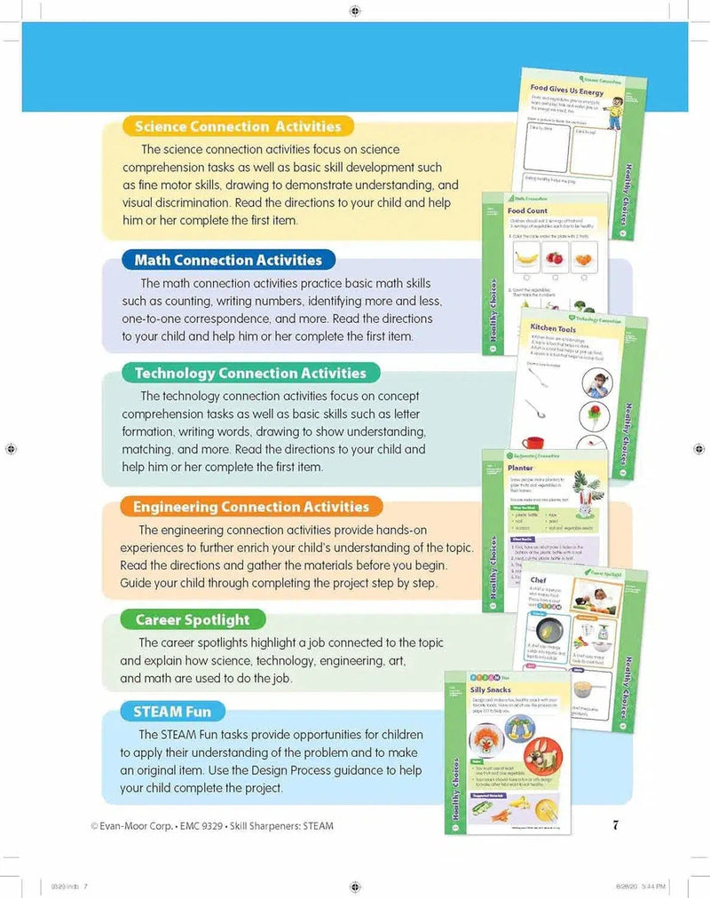 Skill Sharpeners: STEAM (Grade Prek) (Evan-Moor)-Activity: 學習補充 Learning & Supplemental-買書書 BuyBookBook