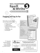 Skill Sharpeners: Spell & Write (Grade 3) (Evan-Moor)-Activity: 學習補充 Learning & Supplemental-買書書 BuyBookBook