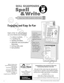Skill Sharpeners: Spell & Write (Grade 5) (Evan-Moor)-Activity: 學習補充 Learning & Supplemental-買書書 BuyBookBook
