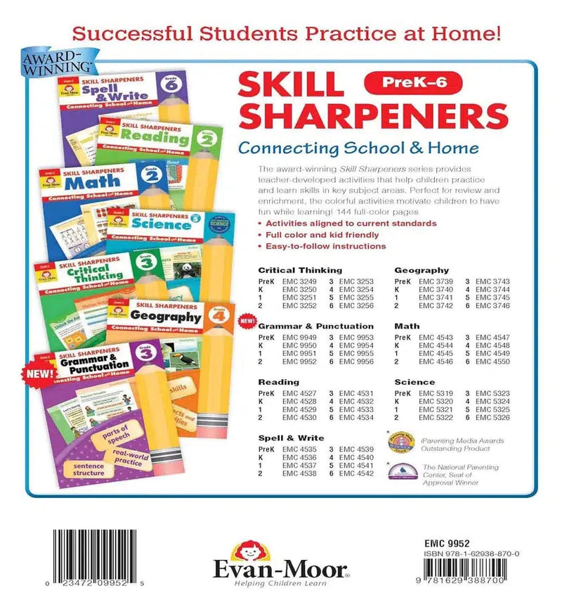 Skill Sharpeners: Grammar & Punctuation (Grade 2) (Evan-Moor)