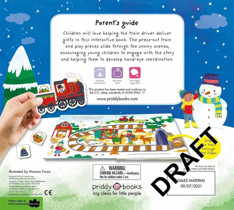 All Aboard the Holiday Train (Board Book) Priddy