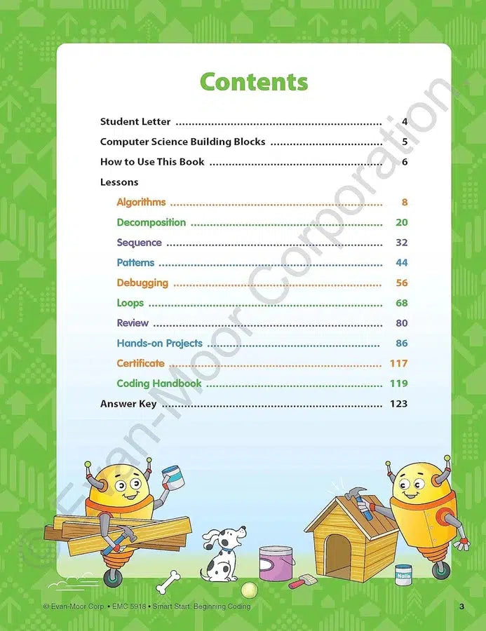 Smart Start: Beginning Coding Stories and Activities (Grade K) (Evan-Moor)-Activity: 學習補充 Learning & Supplemental-買書書 BuyBookBook