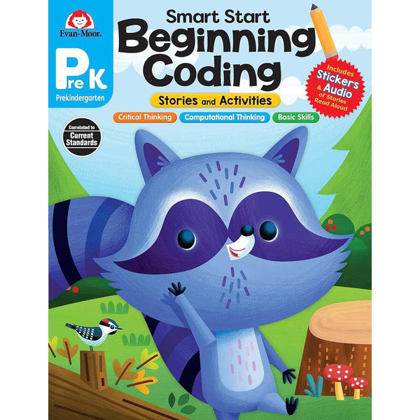 Smart Start: Beginning Coding Stories and Activities (Grade Prek) (Evan-Moor)-Activity: 學習補充 Learning & Supplemental-買書書 BuyBookBook