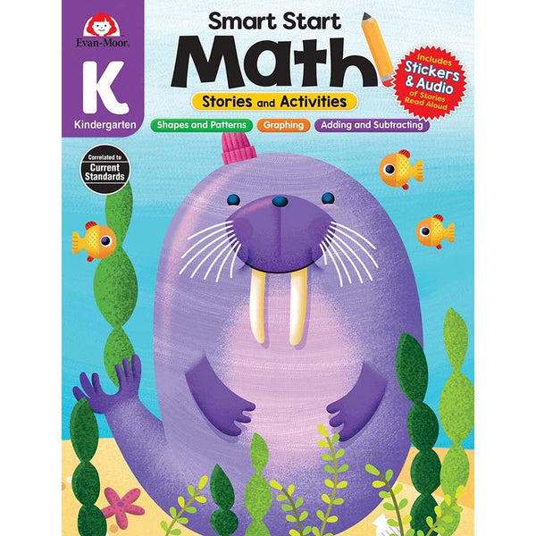 Smart Start: Math Stories and Activities (Grade K) (Evan-Moor)-Activity: 學習補充 Learning & Supplemental-買書書 BuyBookBook