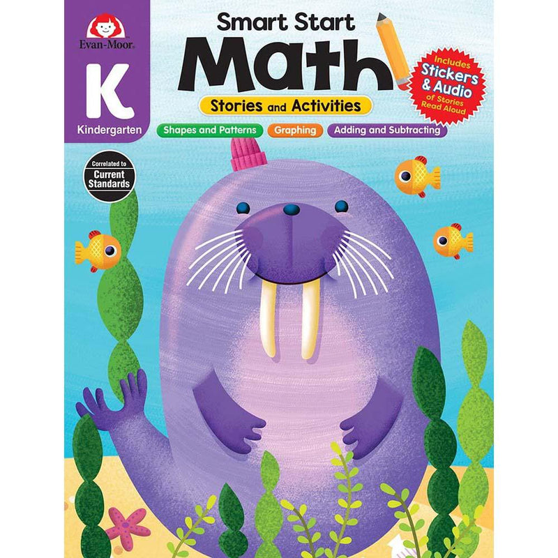 Smart Start: Math Stories and Activities (Grade K) (Evan-Moor)-Activity: 學習補充 Learning & Supplemental-買書書 BuyBookBook