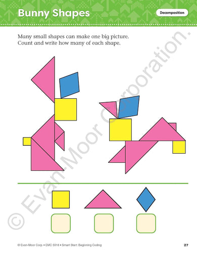 Smart Start: Beginning Coding Stories and Activities (Grade K) (Evan-Moor)-Activity: 學習補充 Learning & Supplemental-買書書 BuyBookBook
