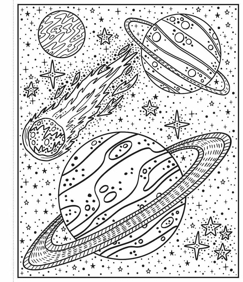 Space Magic Painting Book Usborne