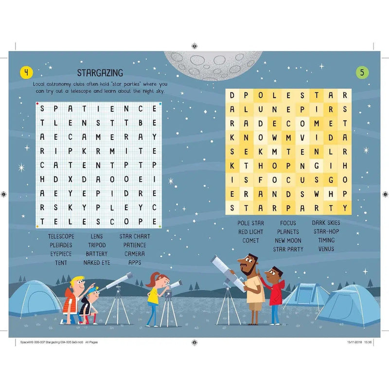 Space Wordsearches Usborne