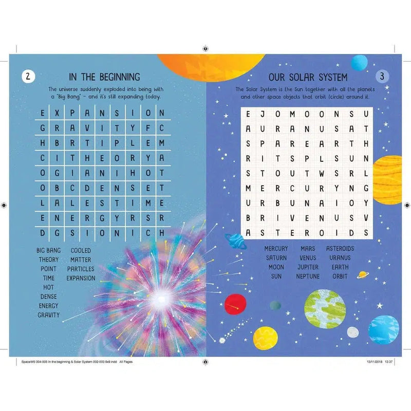 Space Wordsearches Usborne