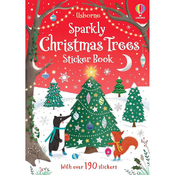 Sparkly Christmas Trees Sticker Book (Jessica Greenwell)-Activity: 繪畫貼紙 Drawing & Sticker-買書書 BuyBookBook