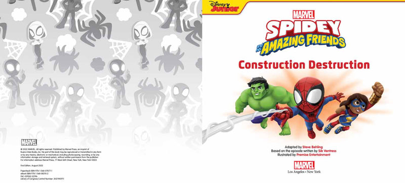 Spidey and His Amazing Friends: Construction Destruction (Marvel)-Fiction: 橋樑章節 Early Readers-買書書 BuyBookBook