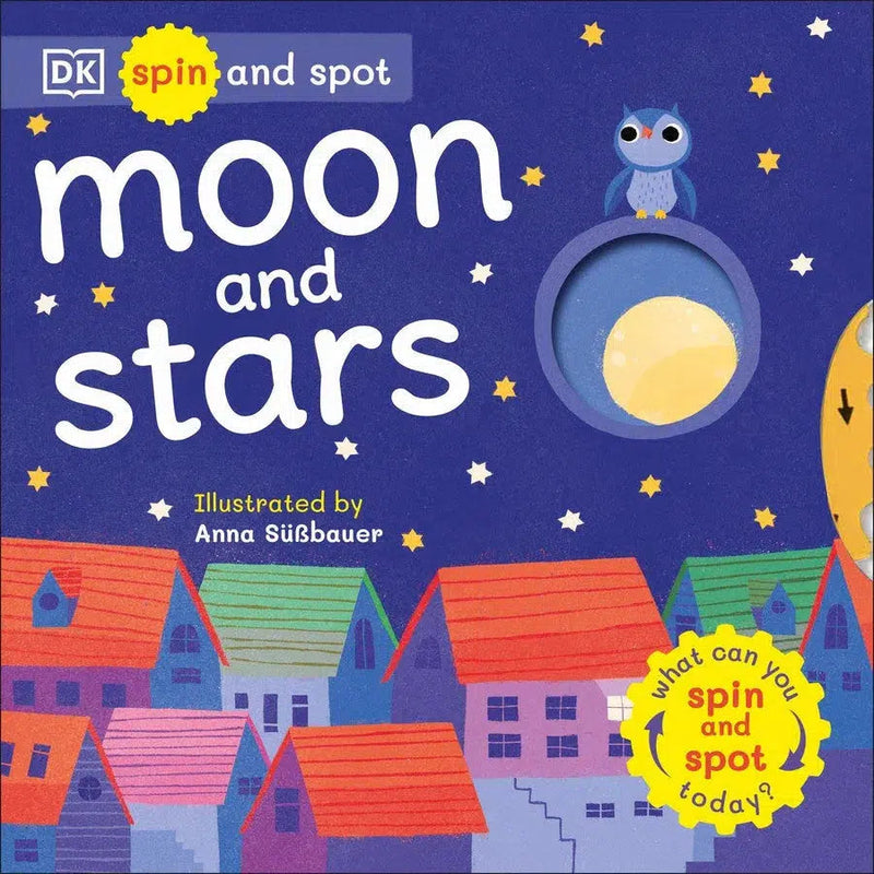 Spin and Spot: Moon and Stars-Children’s interactive and activity books and kits-買書書 BuyBookBook