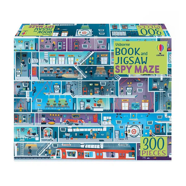 Spy Maze (Usborne Book and Jigsaw) (300 pcs)-Activity: 拼砌玩具 Jigsaw & Toy-買書書 BuyBookBook