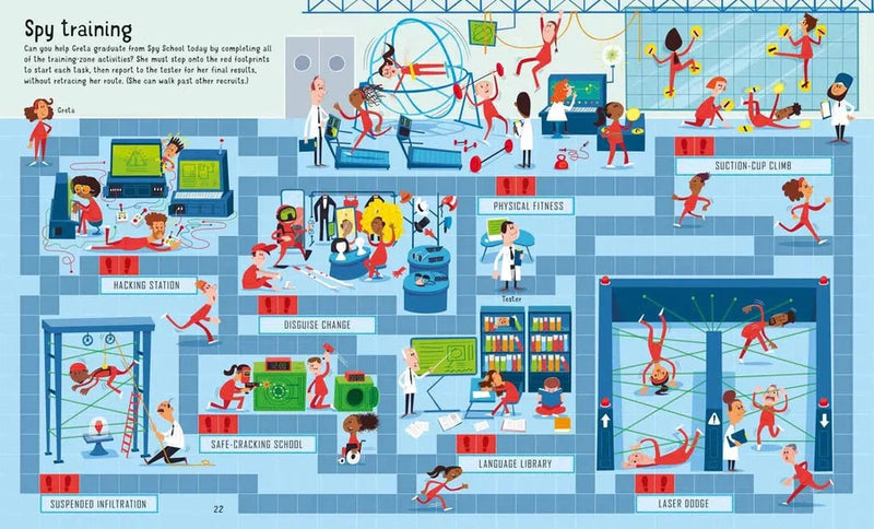 Spy Maze (Usborne Book and Jigsaw) (300 pcs)-Activity: 拼砌玩具 Jigsaw & Toy-買書書 BuyBookBook