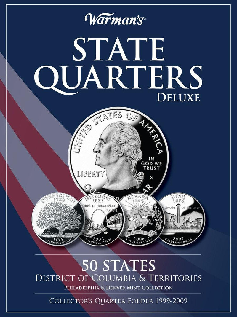 State Quarters 1999-2009 Deluxe Collector's Folder-Collecting coins, banknotes, medals and other related items-買書書 BuyBookBook