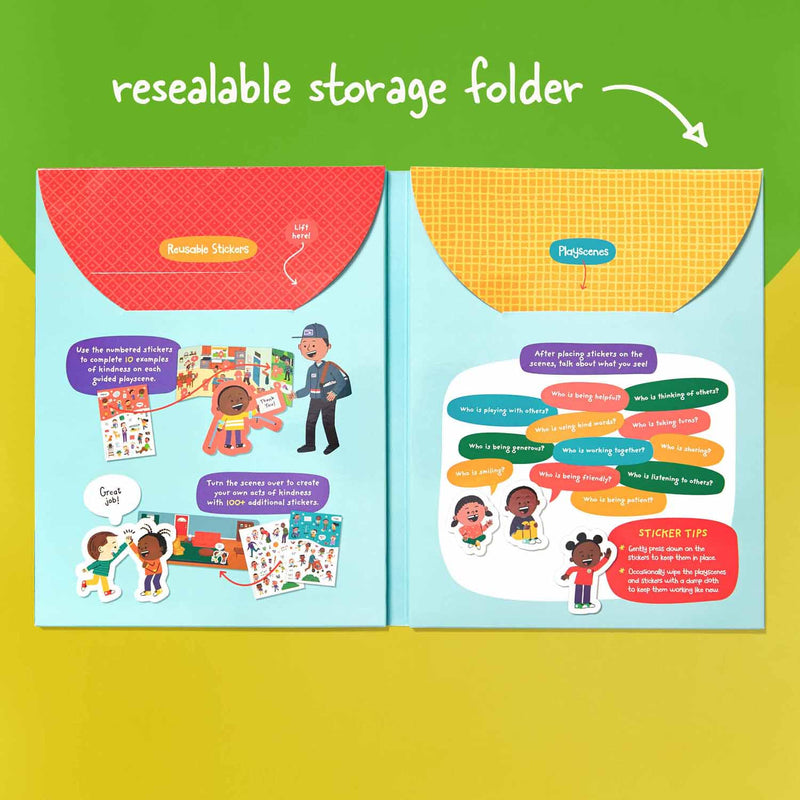 Stick with Kindness Reusable Sticker Playscenes (Highlights)-Activity: 繪畫貼紙 Drawing & Sticker-買書書 BuyBookBook