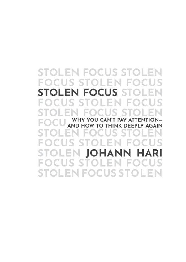 Stolen Focus: Why You Can't Pay Attention—and How to Think Deeply Again-Nonfiction: 科學科技 Science & Technology-買書書 BuyBookBook