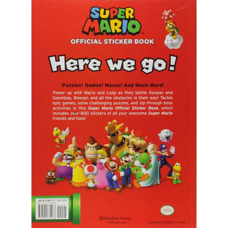 Super Mario Official Sticker Book (Nintendo) (Paperback) PRHUS