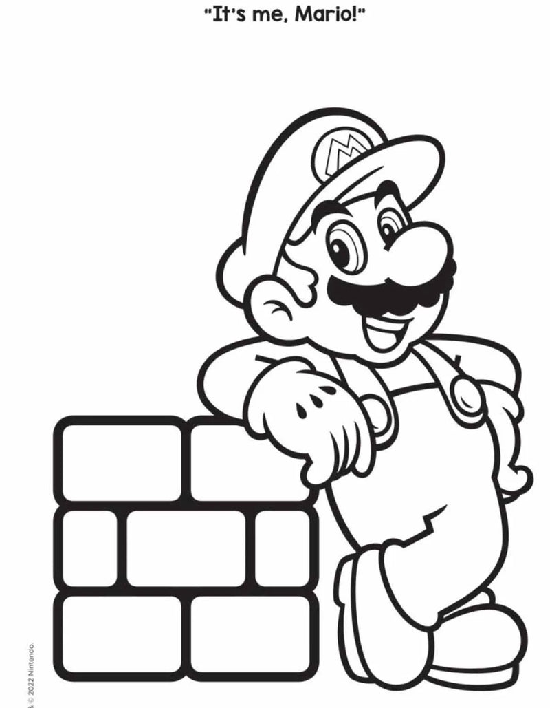 Super Mario Deluxe Paint Box Book (Nintendo)-Activity: 繪畫貼紙 Drawing & Sticker-買書書 BuyBookBook