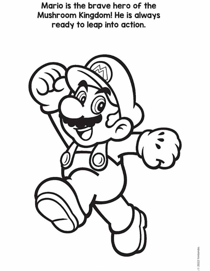 Super Mario Deluxe Paint Box Book (Nintendo)-Activity: 繪畫貼紙 Drawing & Sticker-買書書 BuyBookBook