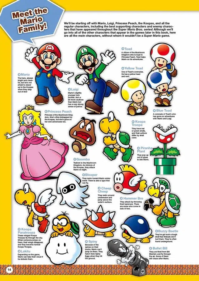 Super Mario Encyclopedia The Official Guide (Nintendo) (Hardback)-Nonfiction: 興趣遊戲 Hobby and Interest-買書書 BuyBookBook