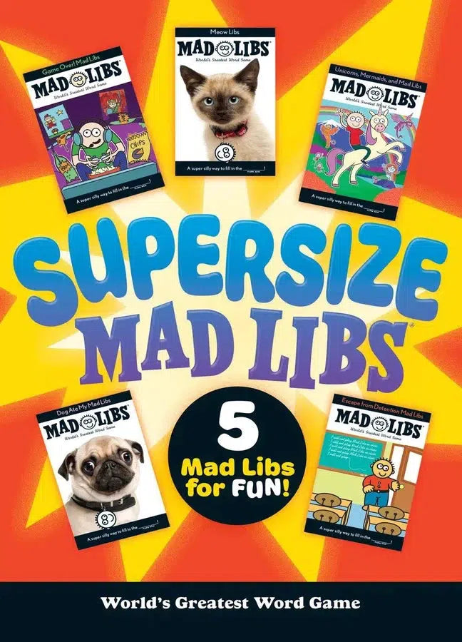 Supersize Mad Libs-Children’s interactive and activity books and kits-買書書 BuyBookBook