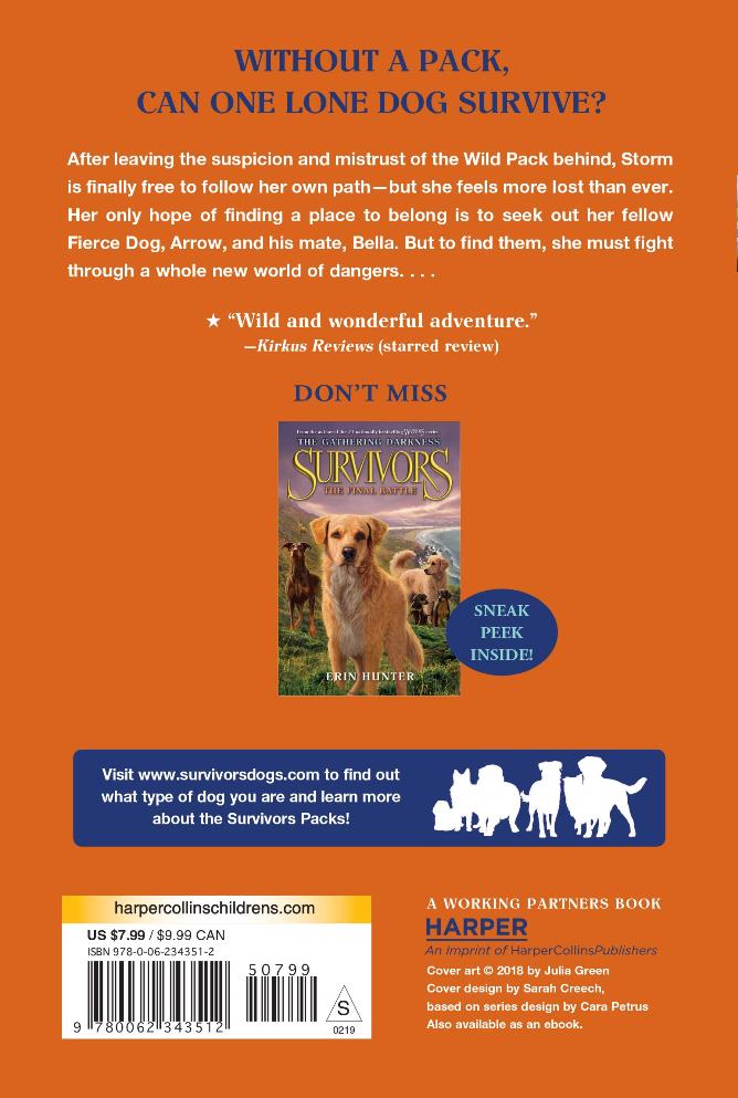 Survivors The Gathering Darkness, #05 The Exile's Journey (Erin Hunter) Harpercollins US