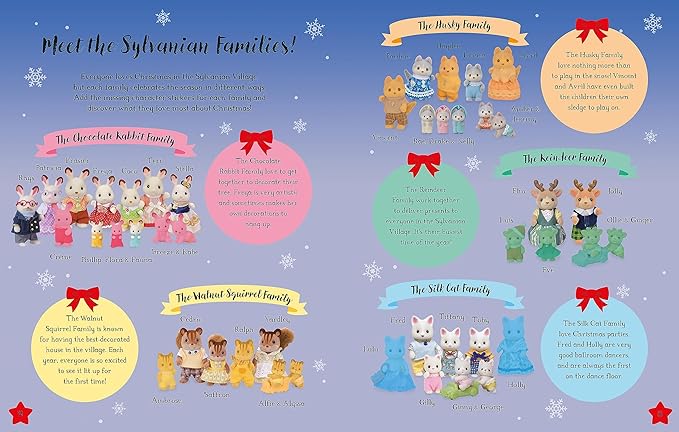 Sylvanian Families: Sticker Dress-Up Christmas Book