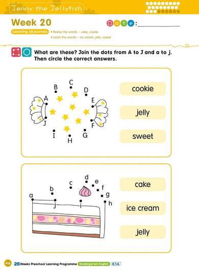 Kindergarten English 幼兒班英語遊戲及寫字練習 - 26週學前教育系列-補充練習: 英文科 English-買書書 BuyBookBook