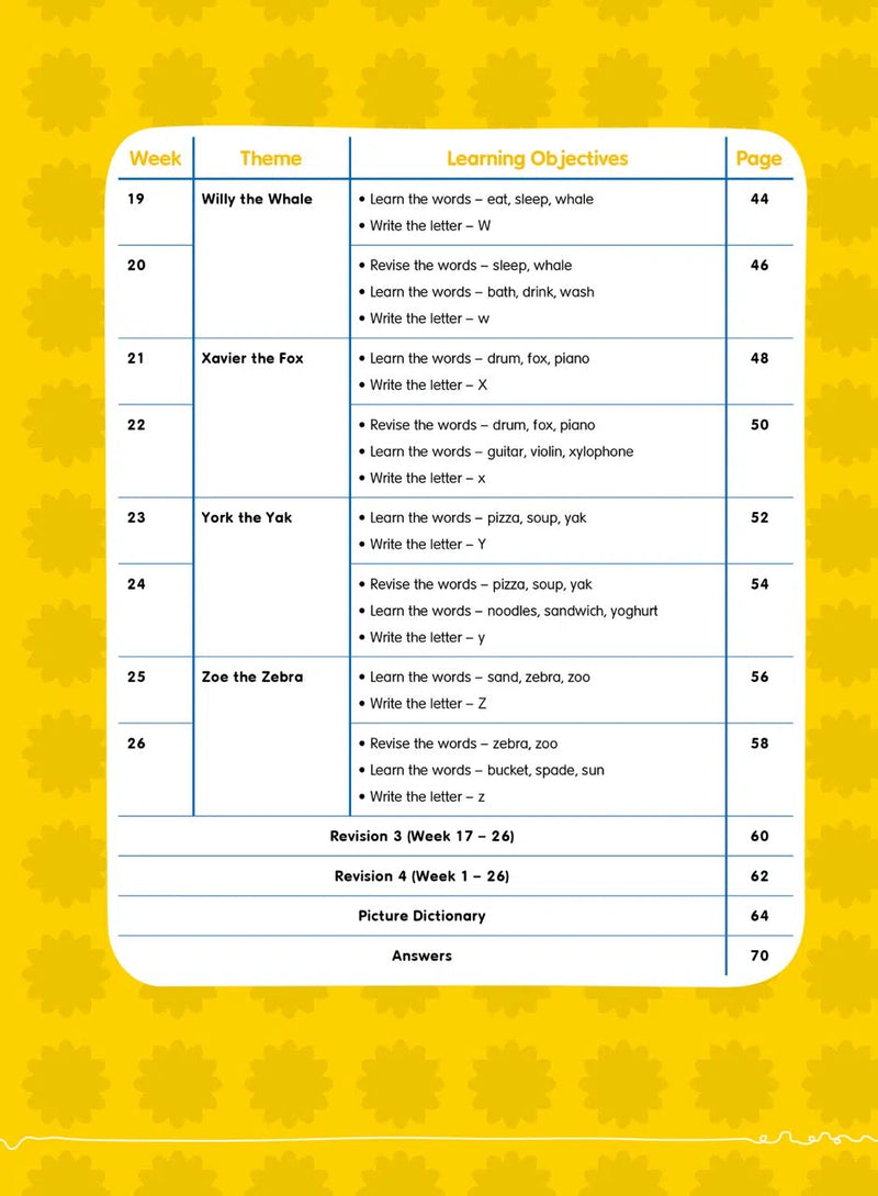 Kindergarten English 幼兒班英語遊戲及寫字練習 - 26週學前教育系列-補充練習: 英文科 English-買書書 BuyBookBook