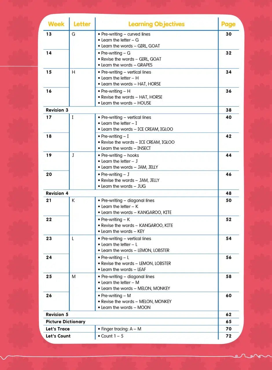 Pre-Nursery English 學前班英語遊戲及寫前練習 - 26週學前教育系列-補充練習: 英文科 English-買書書 BuyBookBook